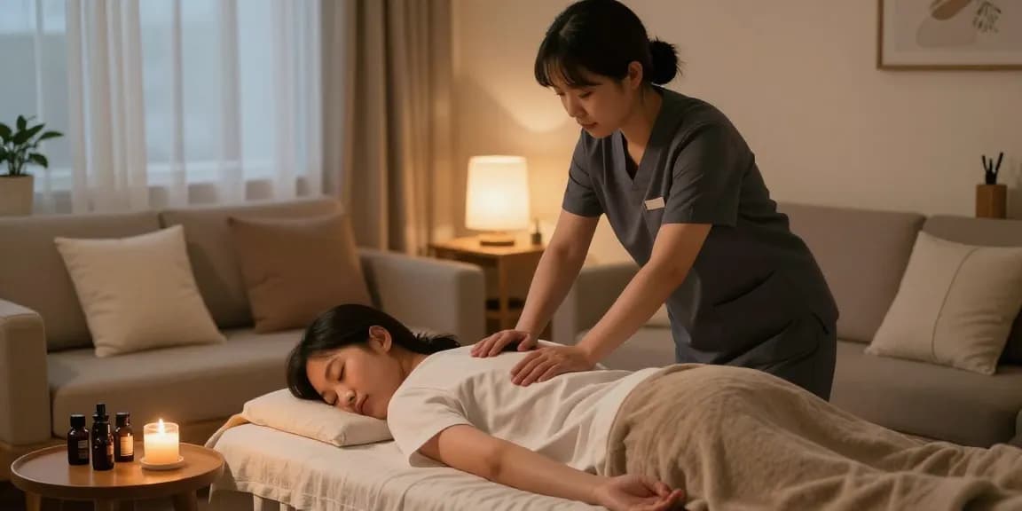 Experience soothing 서울출장마사지 in a serene home setting with a professional therapist.