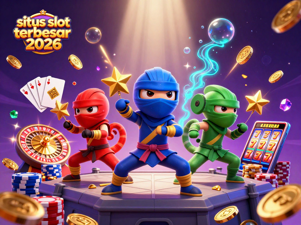 Menangkan jackpot terbesar di situs slot terbesar 2026 dengan ninja chameleon beraksi.