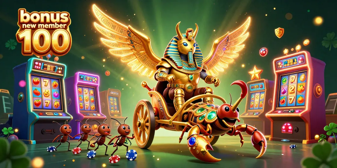 Play and win with bonus new member 100 at our vibrant casino featuring lively 3D characters and slot games.