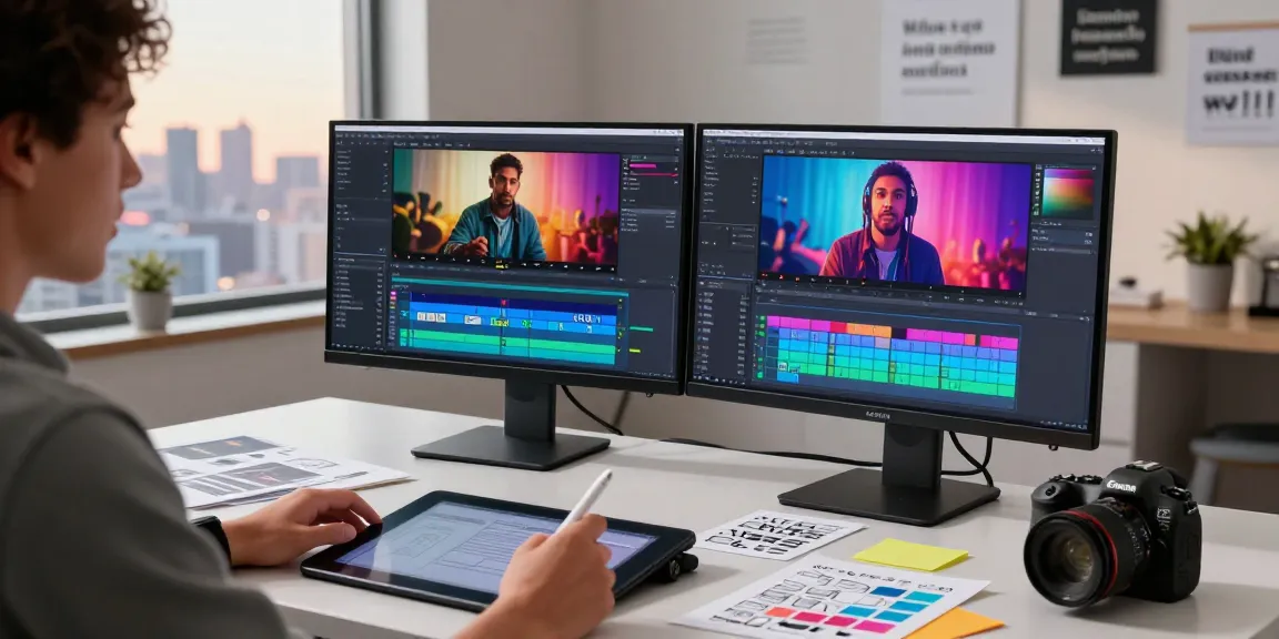 Content creator using Seedance 2.0 to generate dynamic videos in a modern workspace.