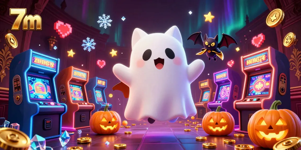 Experience thrilling 7m moments in a dynamic casino with ghost cat and jackpot elements.