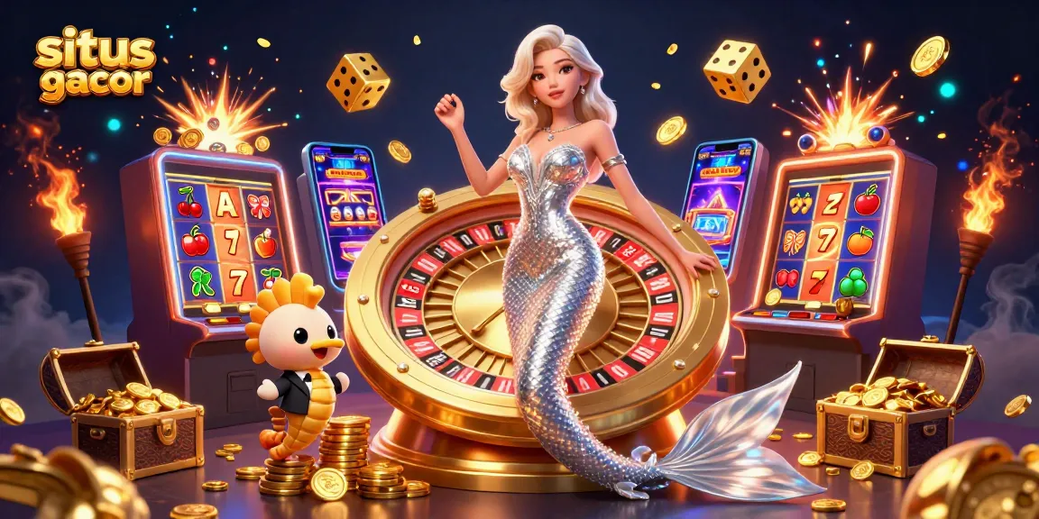 Experience the excitement of situs slot gacor with a mermaid and seahorse by stunning slot machines.