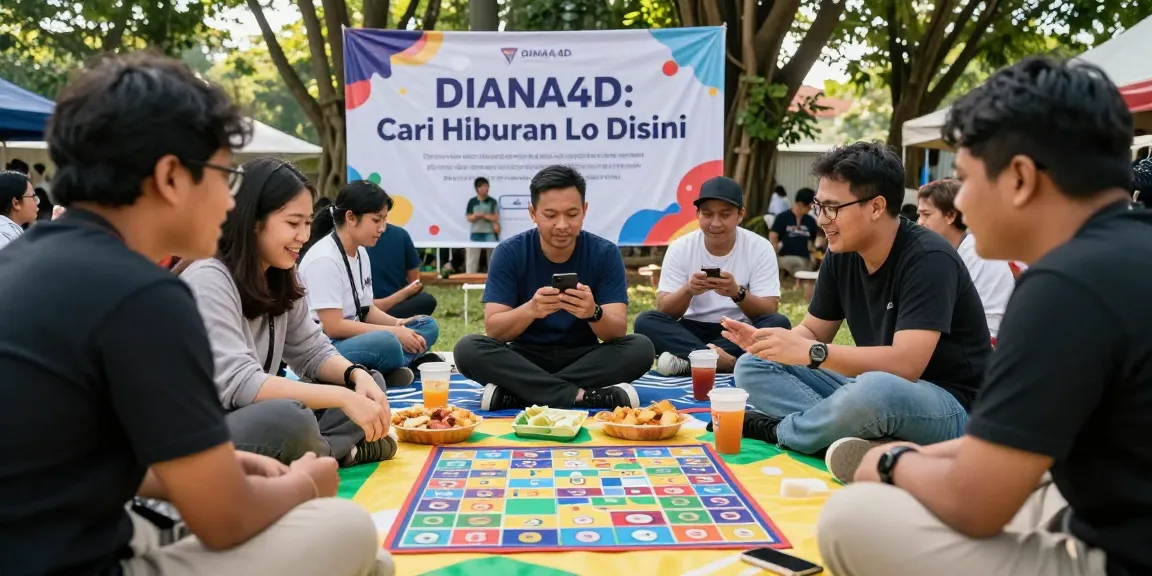Komunitas menikmati permainan diana4d di luar ruangan dengan suasana ceria.