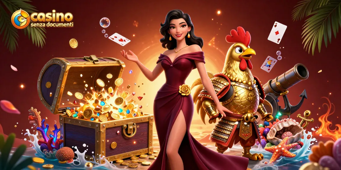 Interagisci con l'azione del casino senza documenti in un'affascinante illustrazione 3D con personaggi dinamici.