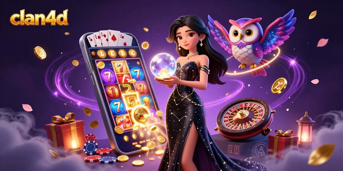 Experience the excitement of clan4d with this vibrant scene showcasing captivating 3D casino elements.