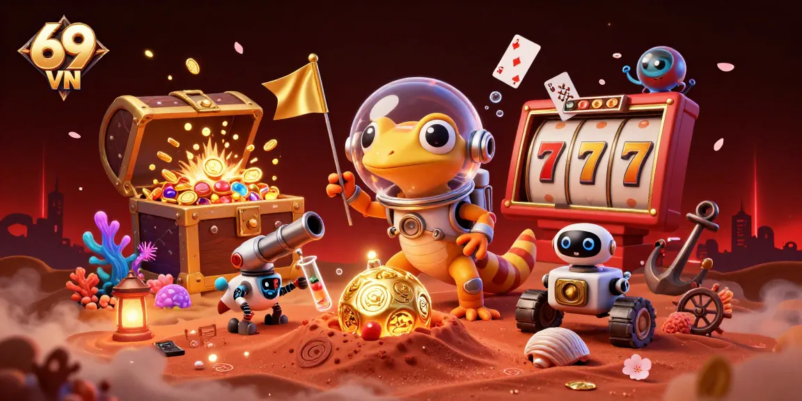 Experience excitement at 69 VN with colorful slots, golden treasures, and captivating Martian adventures.