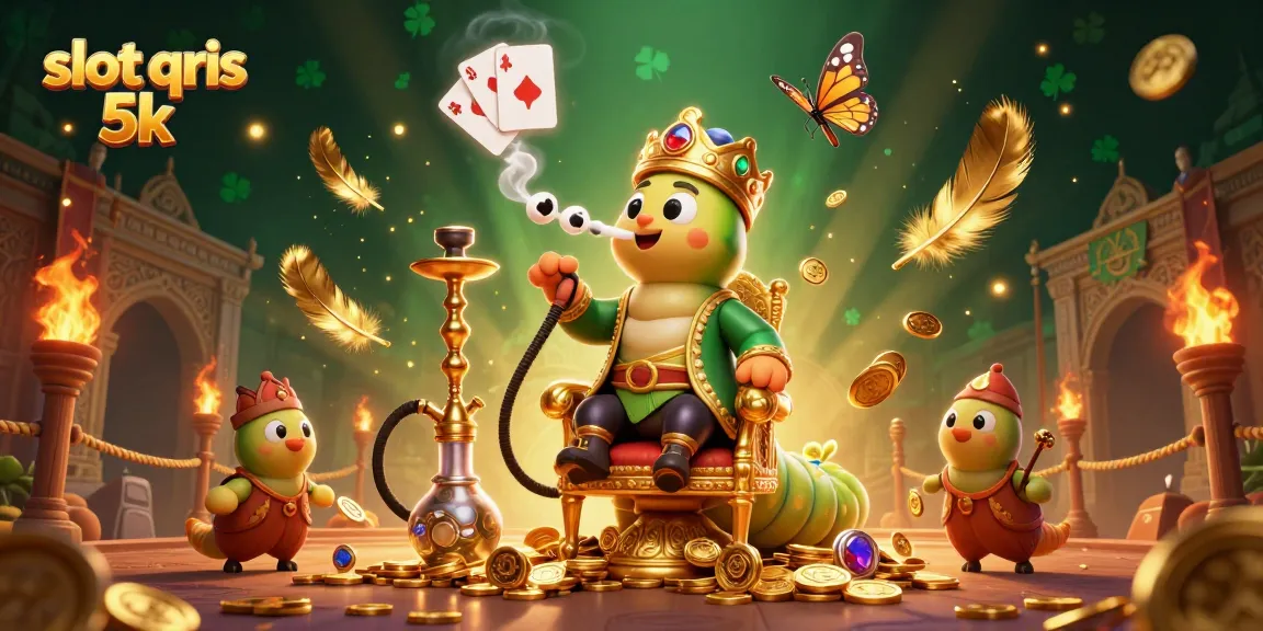 Engage in exciting gameplay at slot qris 5k with vibrant casino elements and a dynamic scene.