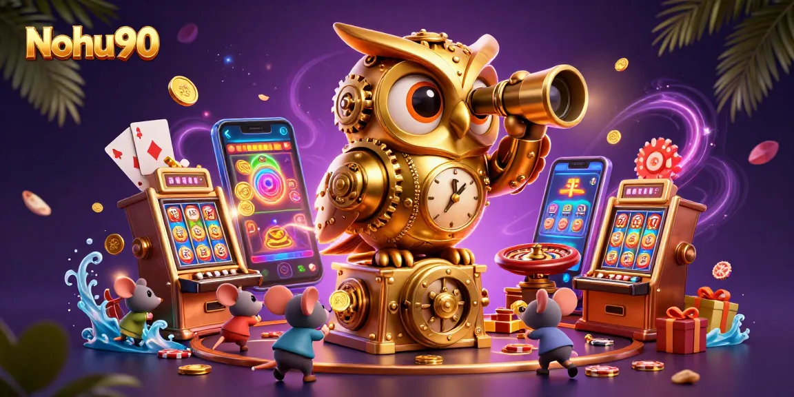 Nohu90 offers thrilling gaming experiences with vibrant characters and dynamic casino elements.