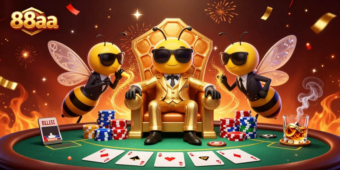 Experience the thrill of 88aa with exciting poker scenes and dynamic characters in a vibrant casino setting.