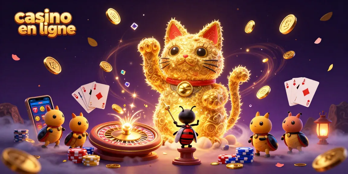 Profitez d'une animation captivante avec le casino en ligne et ses éléments de jeu colorés.