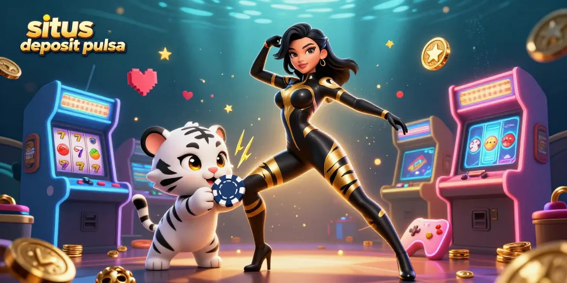 Engage with situs deposit pulsa and experience thrilling casino action in an exciting 3D illustration.