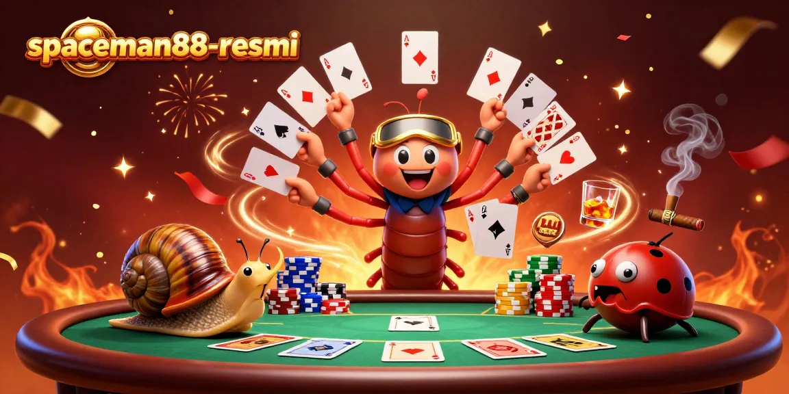Engage in thrilling gameplay at spaceman88-resmi with vibrant characters and casino elements.