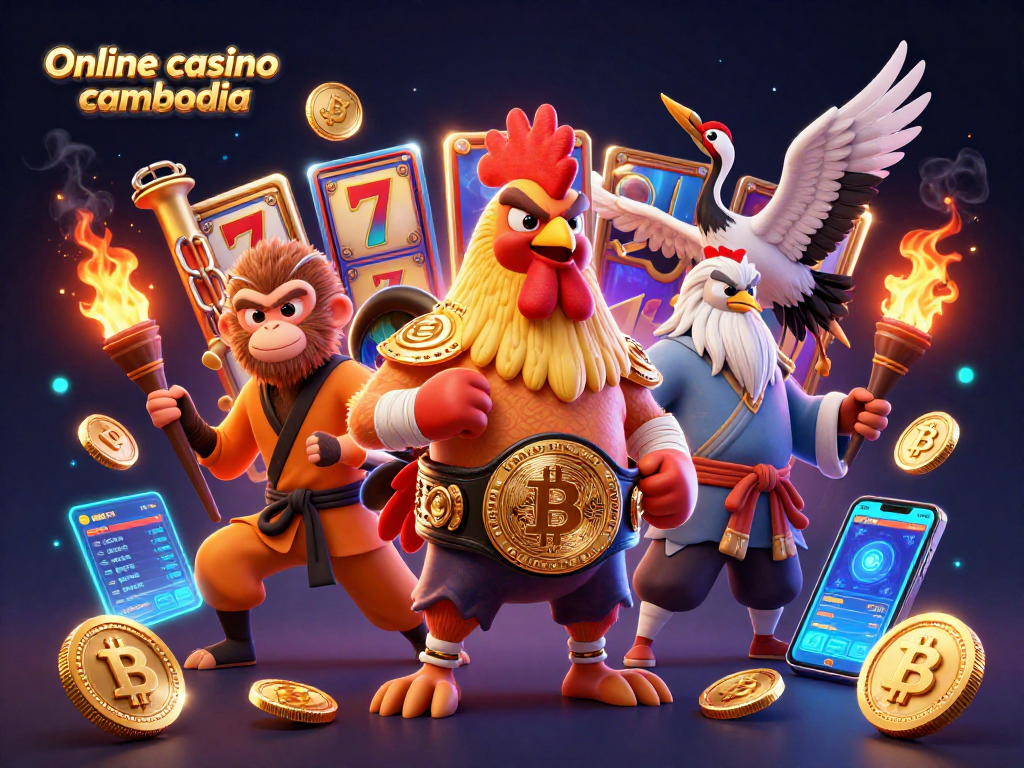 Bet on exciting games at Online casino cambodia featuring slot machines and vibrant characters.