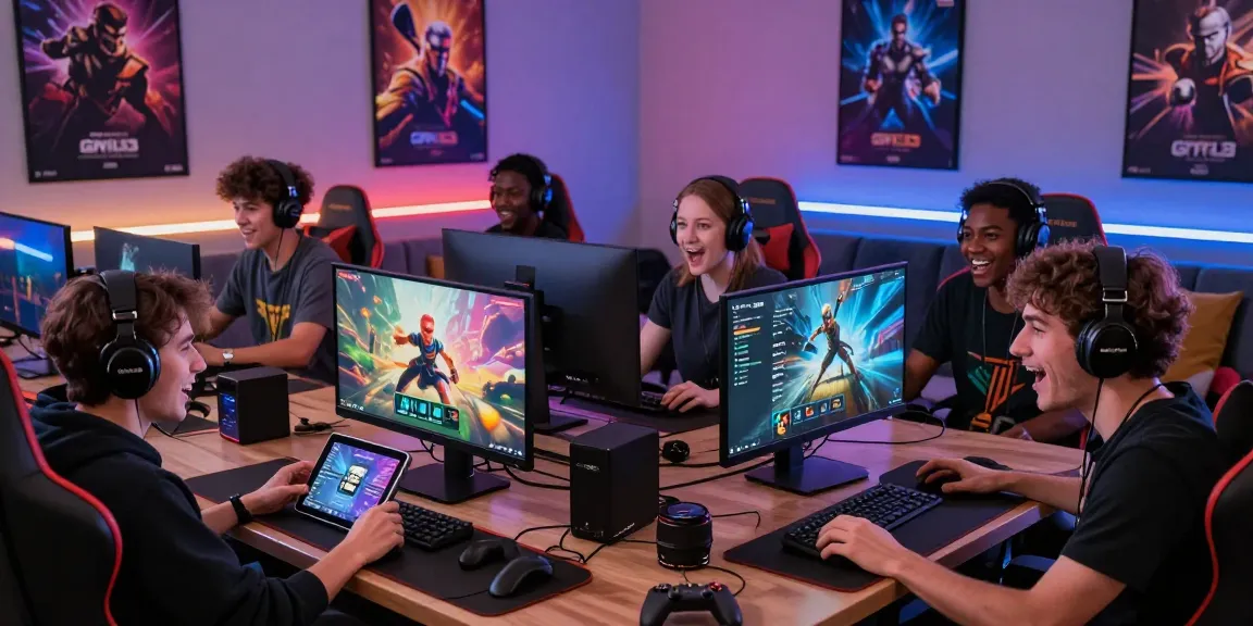 Gambaran pemain yang menikmati platform GOKIL33 di desktop dan smartphone, menciptakan pengalaman bermain game yang dinamis.