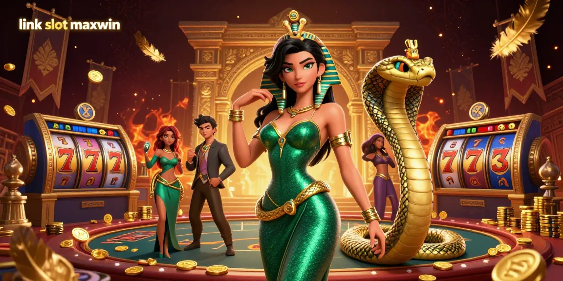 Menang besar dengan link slot maxwin dalam suasana kasino yang hidup menampilkan gulungan slot yang berputar dan visual yang menakjubkan.