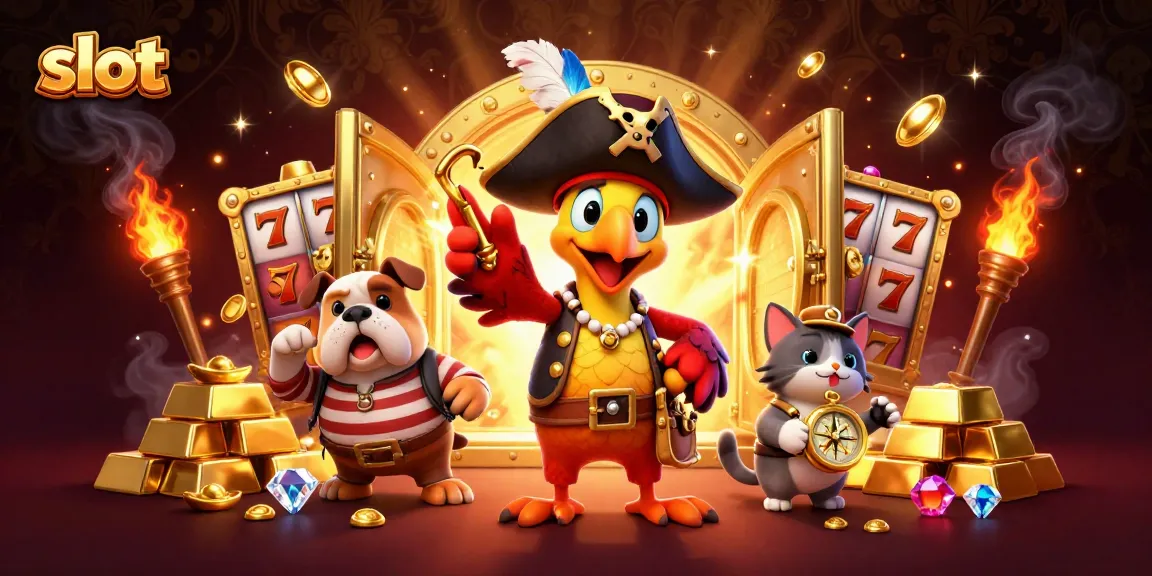 Engage with thrilling slot adventures in this vibrant casino scene packed with gold and excitement.