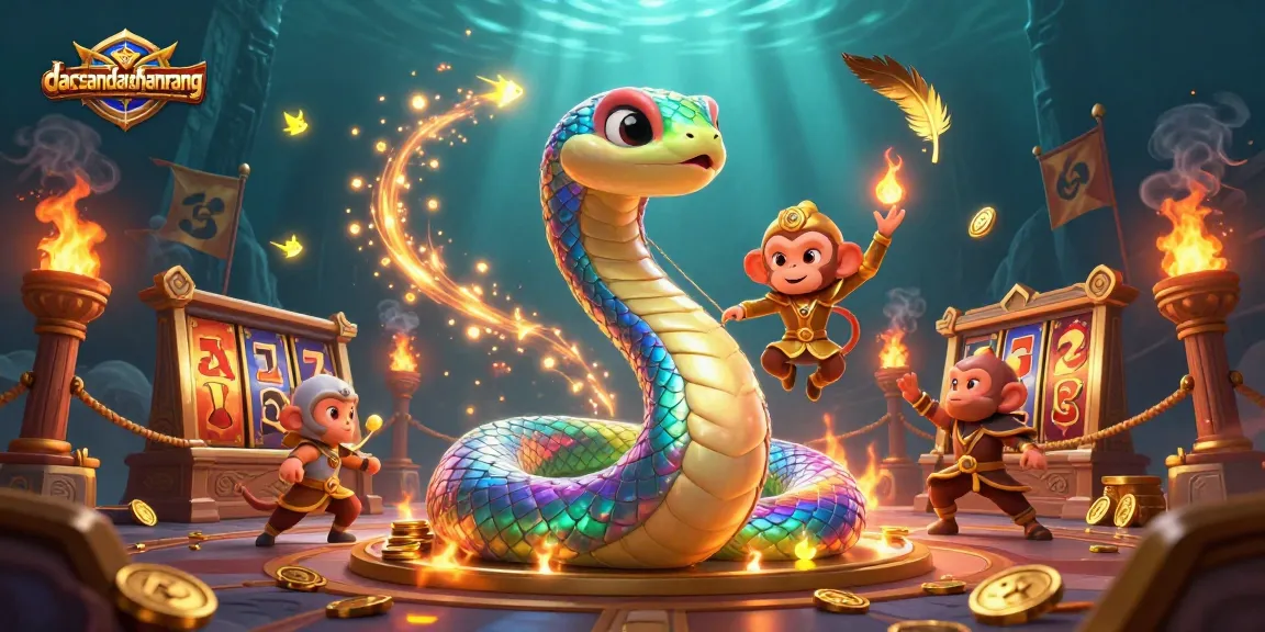 Experience thrilling games at dacsandatphanrang with a vibrant casino scene full of engaging slot reels and playful characters.