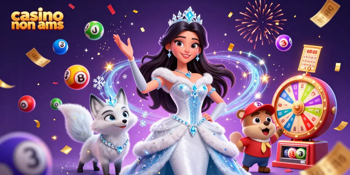 Immergiti nel vibrante mondo dei casinò non AAMS attraverso una dinamica scena invernale ricca di elementi festivi di gioco d'azzardo.