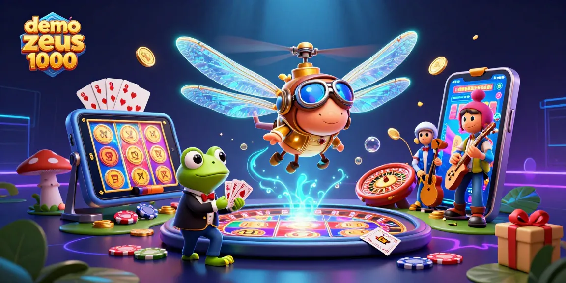 Spin with demo slot zeus 1000 amid vibrant casino elements, showcasing engaging gameplay.
