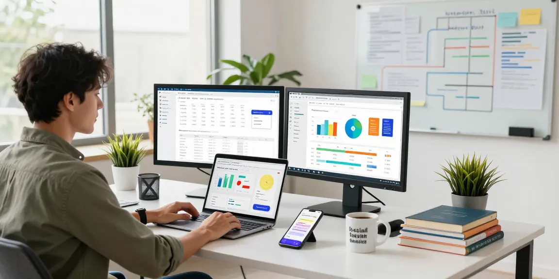 Boost your SEO backlink services with strategies showcased in a dynamic marketing workspace.