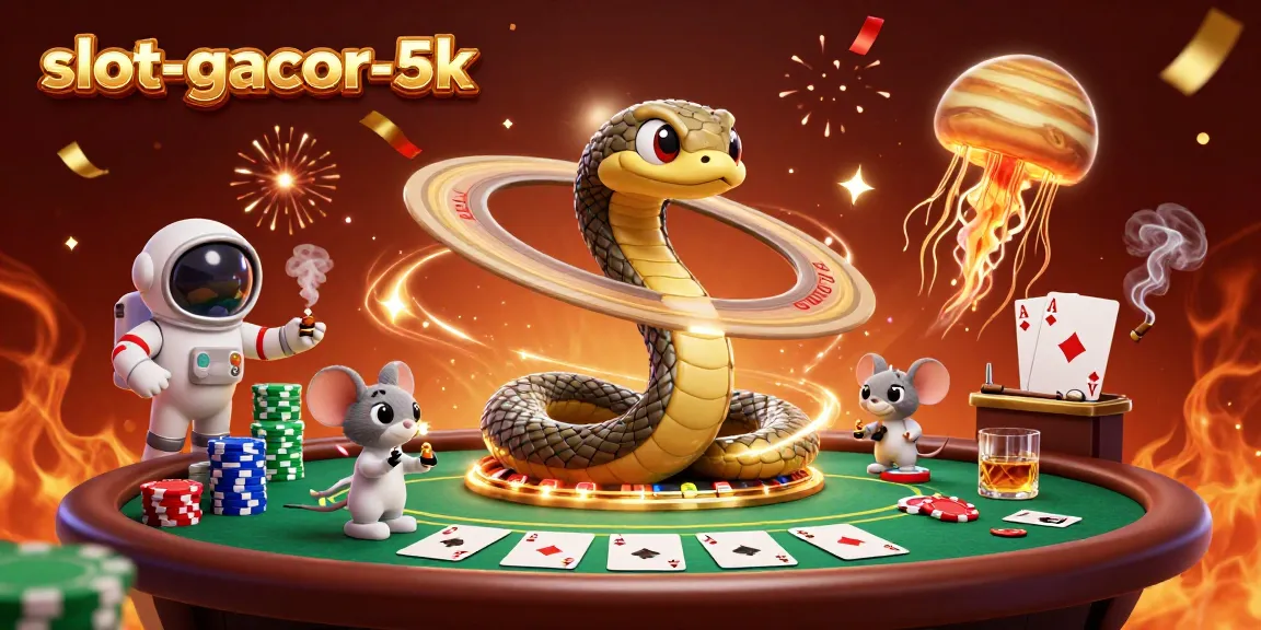 Experience high-stakes fun with slot-gacor-5k as astronaut mice bet on the rings of Saturn!