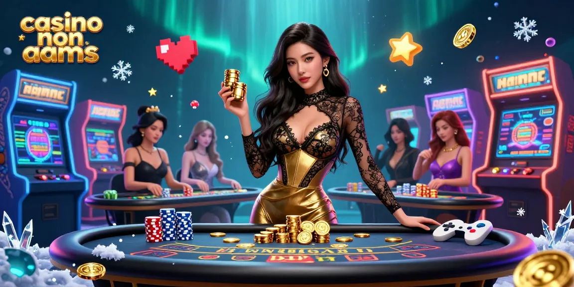 Donna asiatica glamour a un tavolo VIP di baccarat che mostra le sue vincite in un casinò non AAMS.