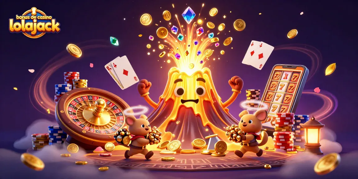 Profitez des opportunités de gains avec le bonus de casino lolajack, une scène dynamique de victoire.
