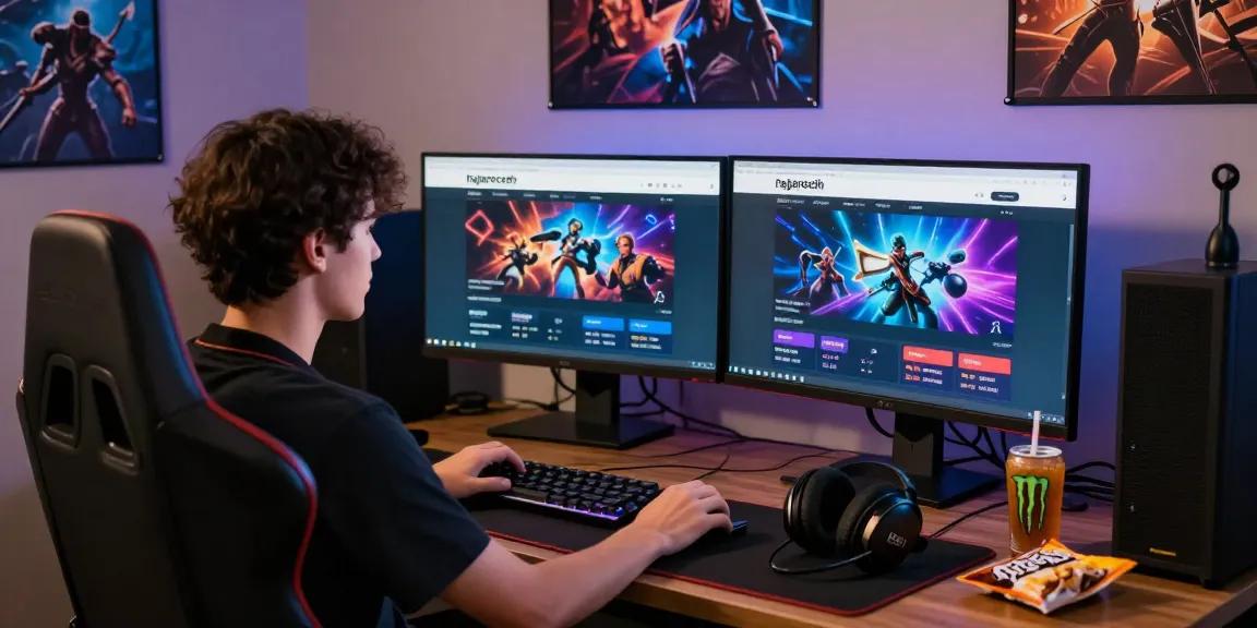Pengguna rajareceh berinteraksi dengan platform taruhan online di ruang gaming yang nyaman.