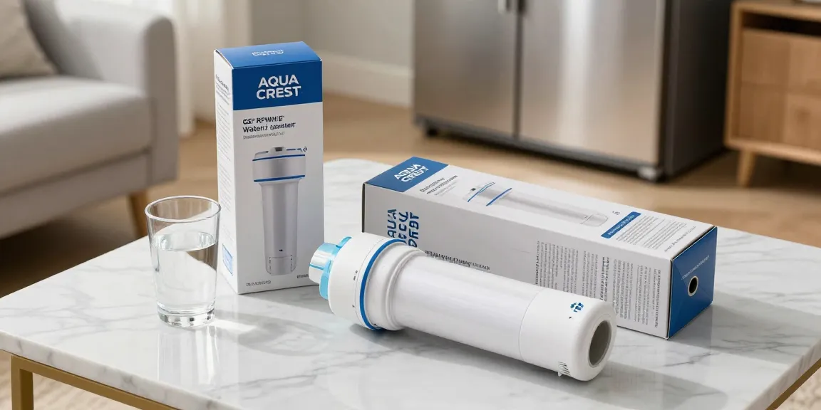 AQUA CREST Replacement for GE® RPWFE® water filter in an online shopping scenario, showcasing best deals, product reviews, and e-commerce options.