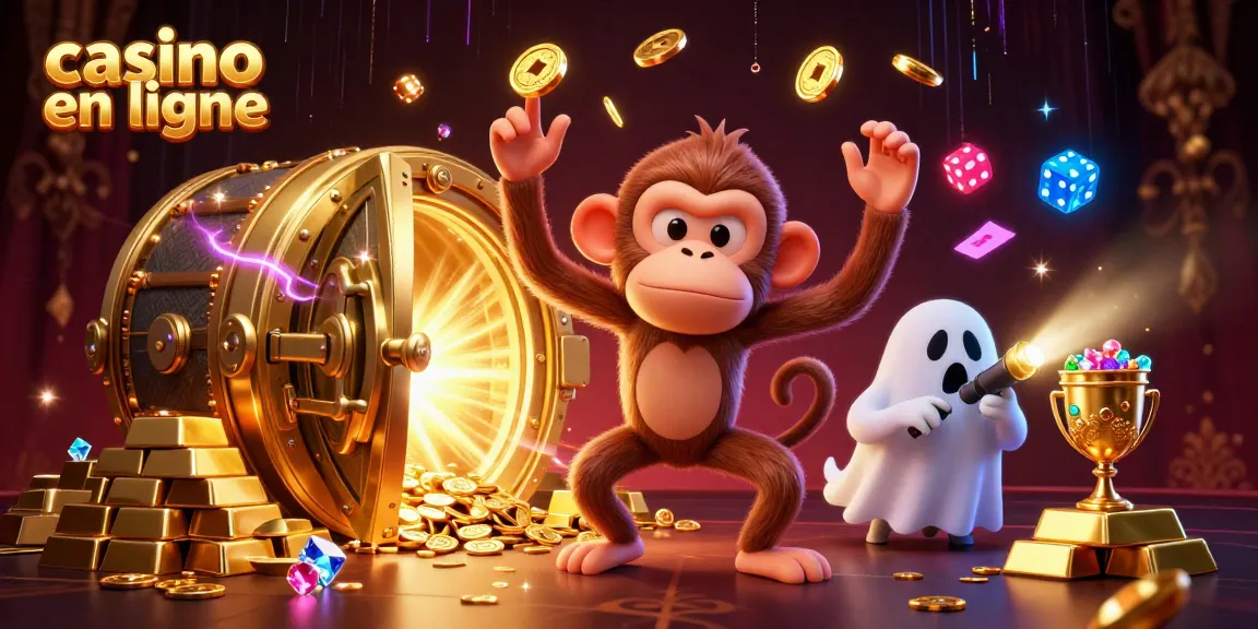 Jouer au casino en ligne avec des trésors en or, jetons et des jeux d'argent captivants.