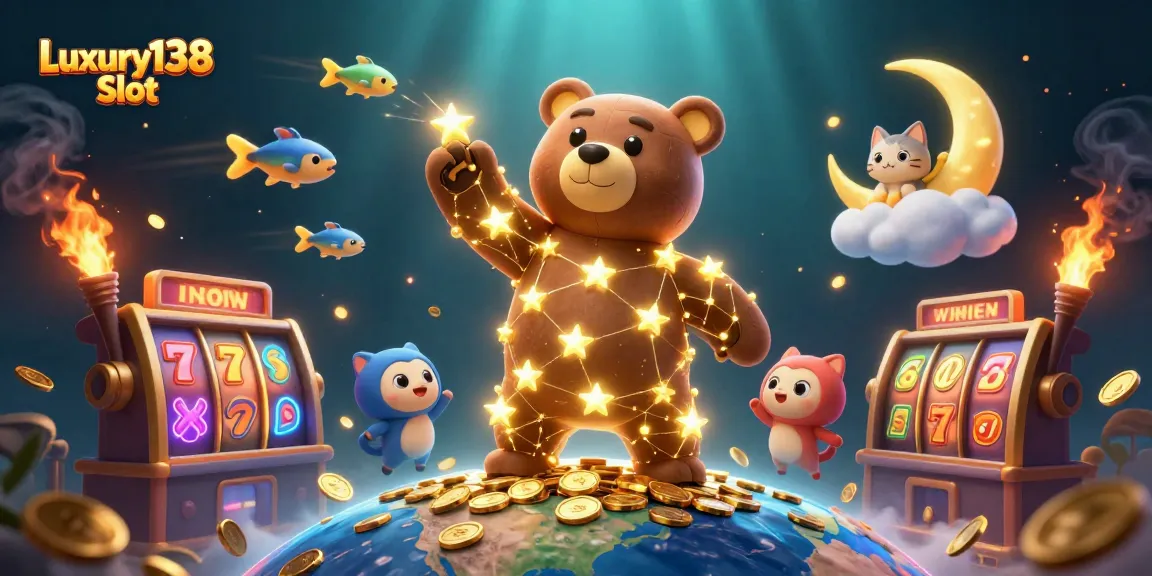 Experience the excitement of Luxury138 Slot with engaging visuals and thrilling 3D elements.