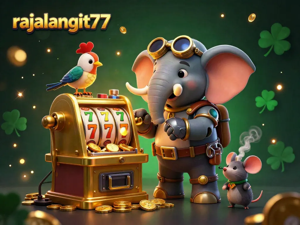 Rasakan keseruan bermain mesin slot di rajalangit77 dengan desain menarik dan elemen berkilau.