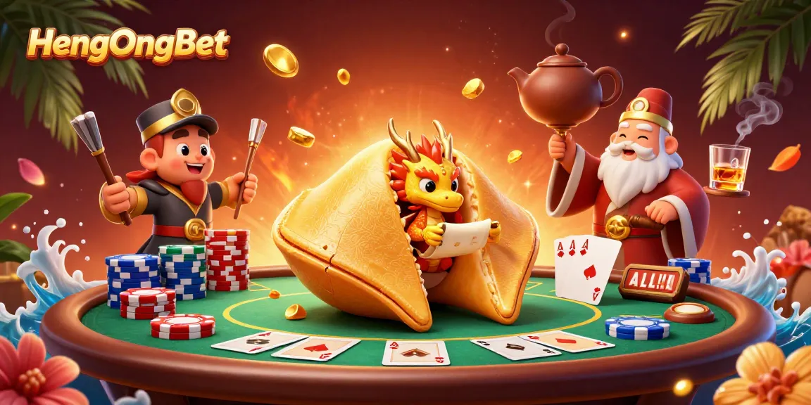 Join HengOngBet for vibrant casino action in this ultra-detailed 3D illustration depicting exciting gameplay.