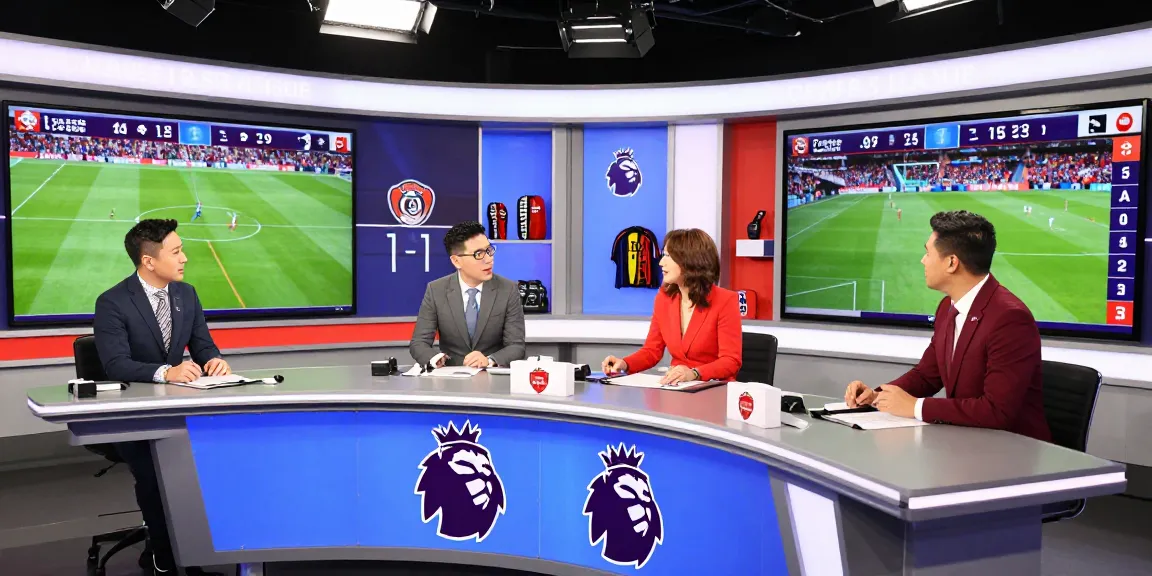 Live football updates and analysis in the BK8TH sports studio.