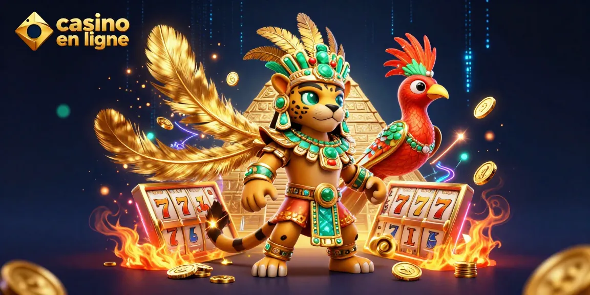 Vivez des jeux palpitants dans un casino en ligne avec une illustration numérique 3D vibrante.