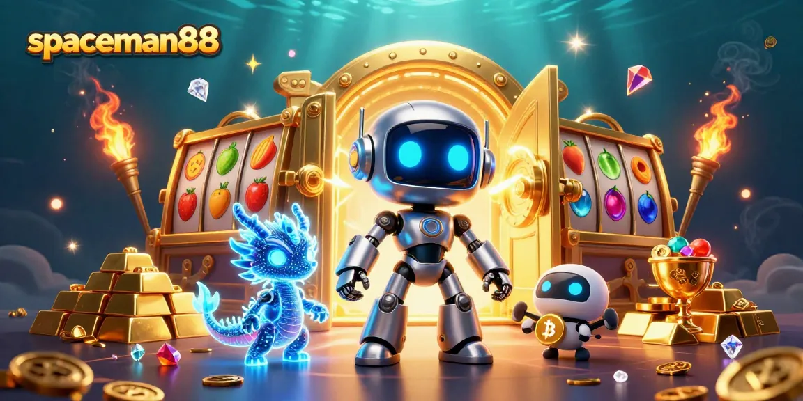 Engage in exciting wins with spaceman88, featuring vibrant slot scenes and futuristic mascots.