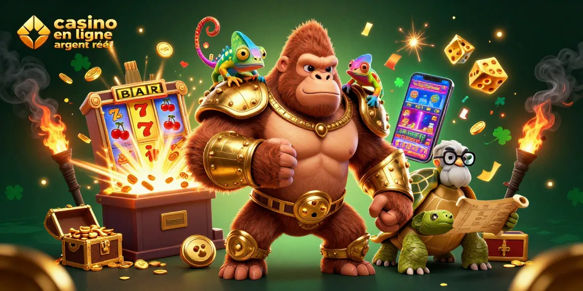 Découvrez l'excitation des casinos en ligne argent réel avec des personnages 3D vibrants et des éléments de jeu dynamiques.
