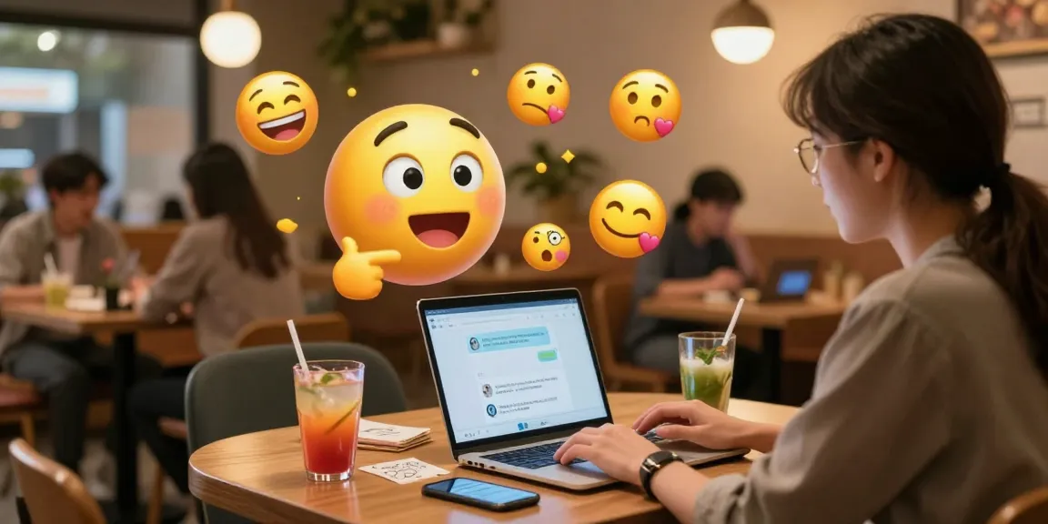 AI chat nsfw conversation with animated character in cozy digital café, showcasing engaging virtual interactions.